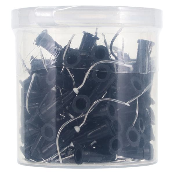 Sol-U-Flo Prebent Applicator Tips Opaque Black 19 Gauge 100/Pk