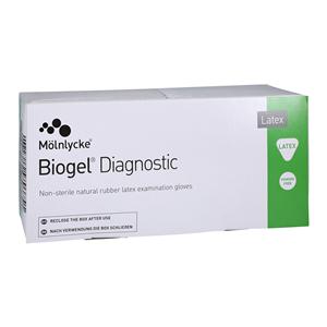 Biogel Diagnostic Latex Exam Gloves Straw Non-Sterile