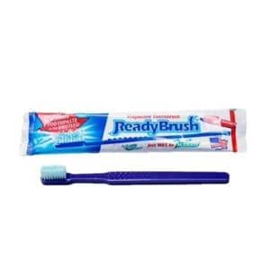 Ready Brush Toothbrush Disposable Pre-Pasted Adult 39 Tuft Soft Mint 144/Pk