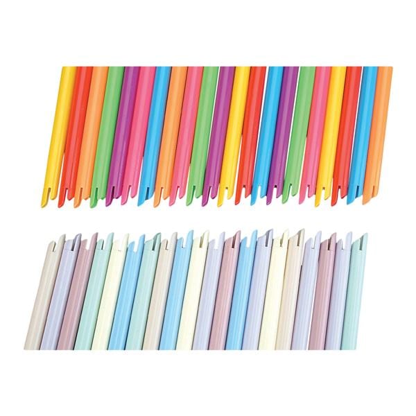 OraVac Bendable Oral Evacuators Vented Assorted Pastel 100/Bag