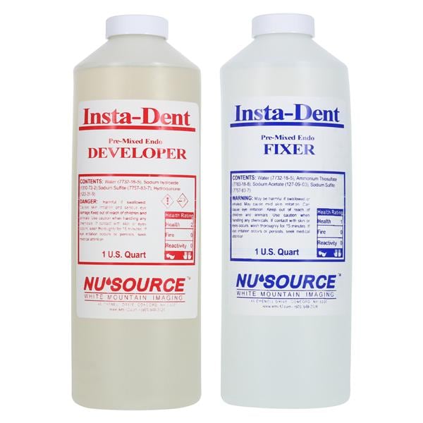 Insta-Dent Manual Developer & Fixer 1 Quart 6/Ca