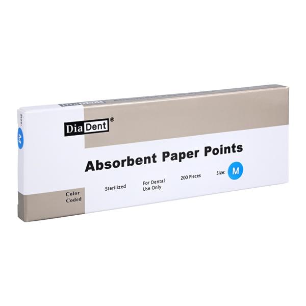Absorbent Points Medium Blue 200/Pk