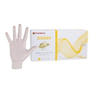 Sigma Latex Exam Gloves Small Natural Non-Sterile, 10 BX/CA