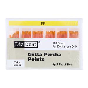 Hand Rolled Gutta Percha Points Fine-Fine Yellow 100/Bx