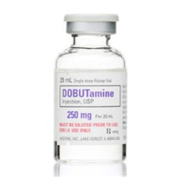 Dobutamine HCl Injection 12.5mg/mL SDV 20mL Each, 10 EA/CA