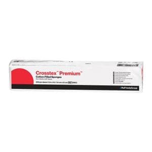 Premium Cotton Filled Exodontia Sponge 4x4" 4 Ply Non-Sterile LF