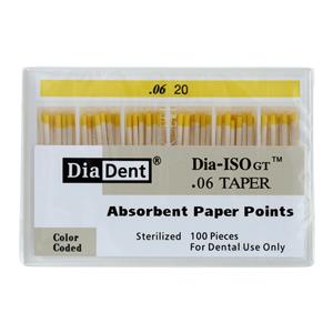 Dia-ISOGT Paper Points Size 20 0.06 100/Bx