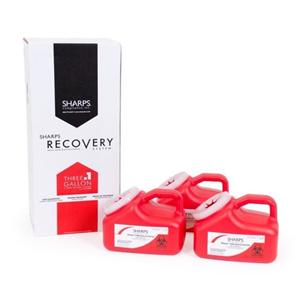 Recovery Mailer System 1gal Red 9x6x7-1/2" Plastic 3/Bx, 6 BX/CA