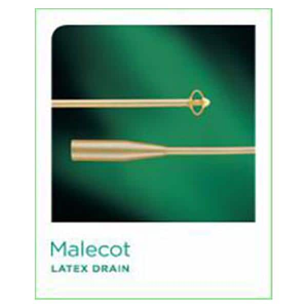 Malecot Catheter Drain Rubber Nephrostomy 12Fr 4-Wing Sterile 6/Ca