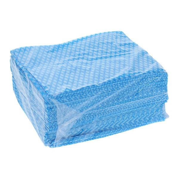 Dry Washcloth Disposable Non Woven 10 in x 13.5 in Blue 500/Ca