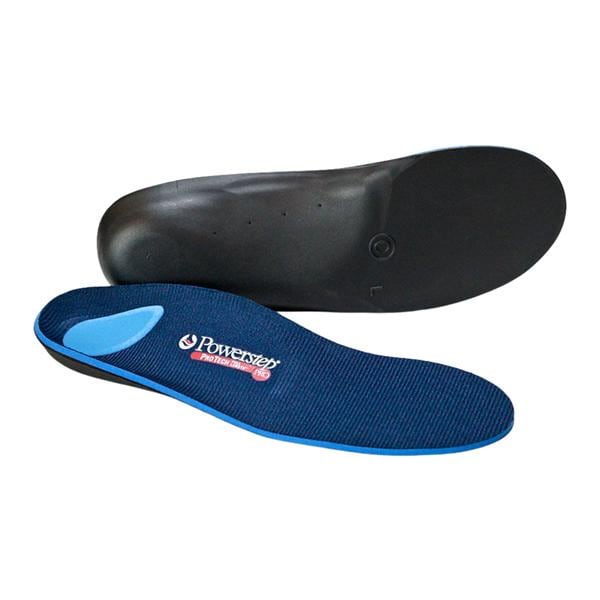 Powerstep ProTech Insole Black/Blue Full Length Men 10-10.5 / Women 12-12.5