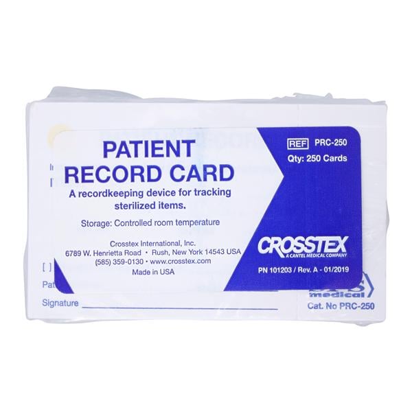 Patient Record Card For Patient Record 250/Pk