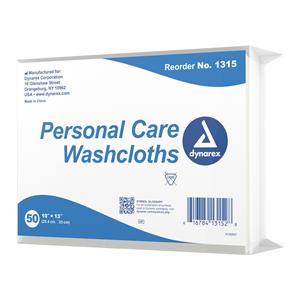 Washcloth Disposable Airlaid Cellulose 10x13" White 500/Ca