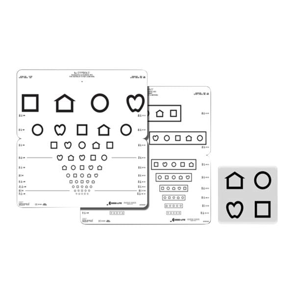 Eye Chart Monocular Test 10' Testing Distance Ea