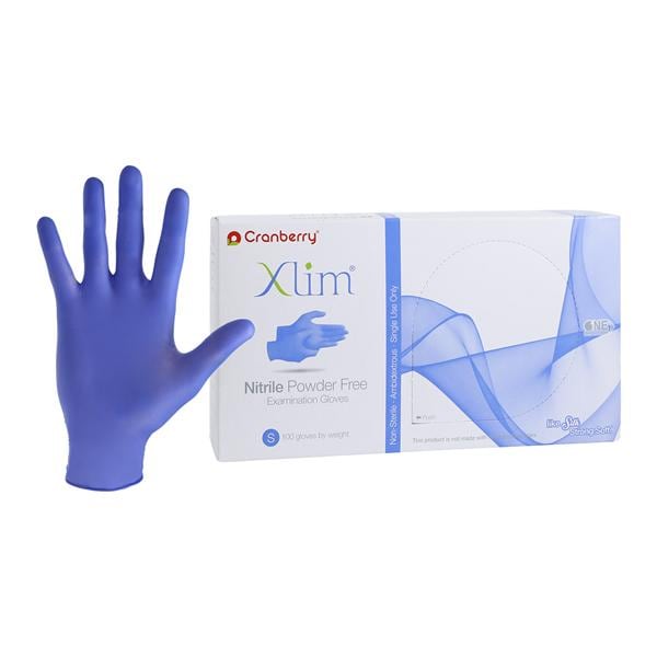 Xlim Nitrile Exam Gloves Small Dark Blue Non-Sterile