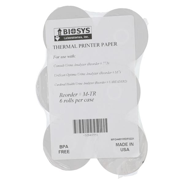 Thermal Paper For Uriscan Recorder 6Rl/Bx