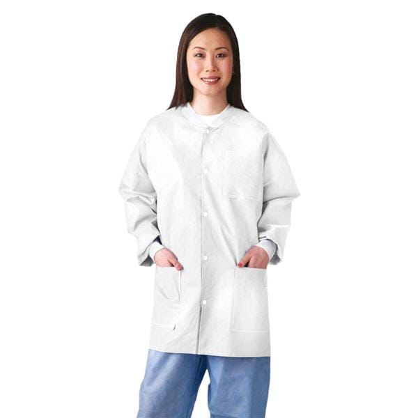 Lab Jacket SMS Large White 30/Ca