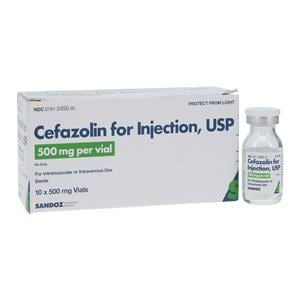 Cefazolin Injection 500mg/vl Powder Vial 10/Package