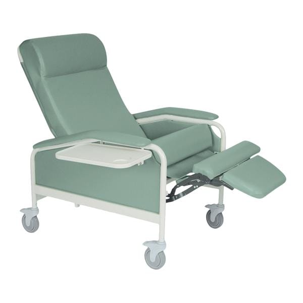 CareCliner Trendelenburg Recliner Vinyl 450lb Capacity Moss Green Ea