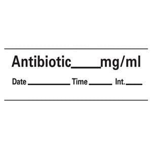 Anesthesia Tape DTI Antibiotic mg/ml White Paper 1/2x500" 333/Rl