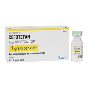 Cefotetan Injection 1gm/vl Powder Vial 10/Pk