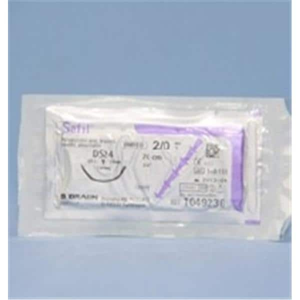 Safil Suture 2-0 27" Polyglycolic Acid Braid DS-24 Undyed 36/Bx