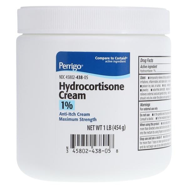 Hydrocortisone Anti-Itch Cream 1% 1LB/Jar