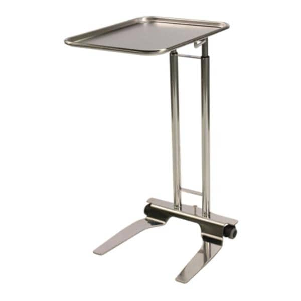 Mayo Stand Tray / Swivel Casters / Foot-Pedal Operated Lock Ea