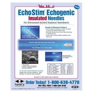 EchoStim Echogenic Needle 21g 3-1/8