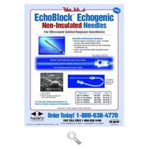 EchoBlock Echogenic Needle 21g 3-1/8