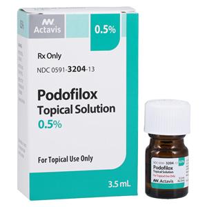 Podofilox Topical Solution 0.5% Bottle 3.5mL Each