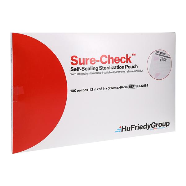 Sure-Check Sterilization Pouch Self Seal 12 in x 18 in 100/Bx