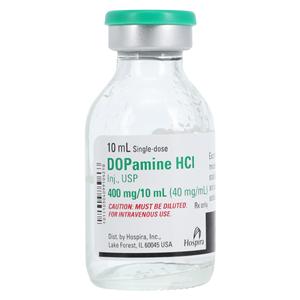 Dopamine HCl Injection 40mg/mL SDV 10mL 25/Package