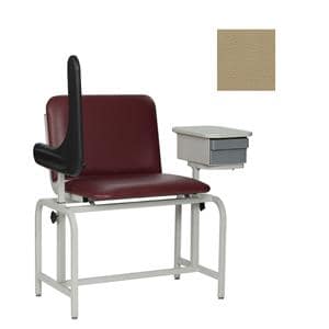 Blood Draw Chair Taupe Steel 450lb Capacity Ea