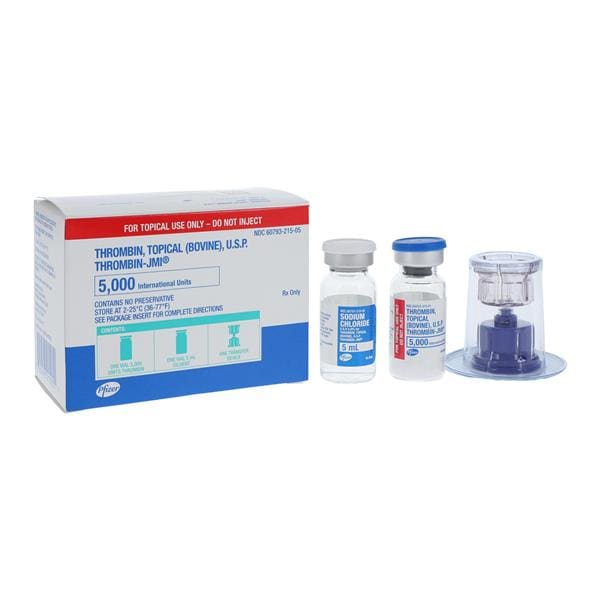 Thrombin-JMI Topical Solution 5,000IU Vial Each