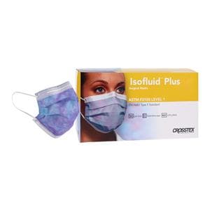 Isofluid Plus Procedure Mask ASTM Level 1 Anti-Fog Kaleidoscope Adult 50/Bx