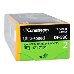 Ultra-Speed Intraoral X-Ray Film DF-58C Size 2 D Speed 100/Bx