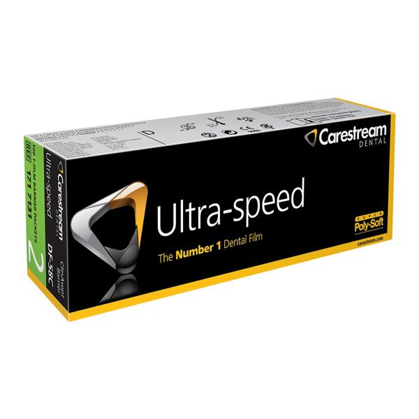 Ultra-Speed Intraoral X-Ray Film DF-58C Size 2 D Speed 100/Bx, 50 BX/CA