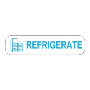 Storage Label Refrigerate White English 1-5/8x3/8" 1000/Pk