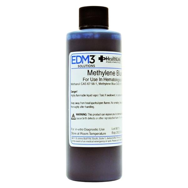 Methylene Blue Stain 5% 4oz Ea