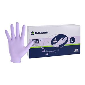 Lavender Nitrile Nitrile Exam Gloves Large Lavender Non-Sterile