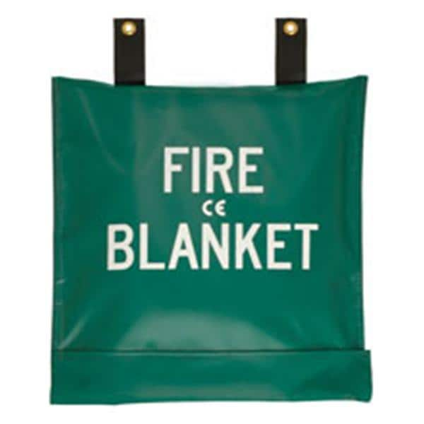 Fire Blanket/Bag Green Wool/Cotton 62x84