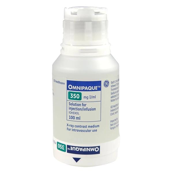 Omnipaque Injection 350mg/mL PlusPak Bottle 100mL 10/Bx