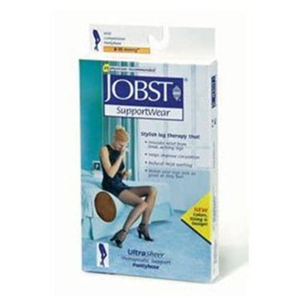 Jobst Ultrasheer SupportWear Compression Pantyhose Waist High Medium Sun Bronze