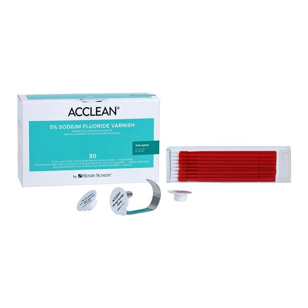 Acclean Fluoride Varnish Cups Unit Dose 5% NaF 0.5 mL Cherry 50/Bx