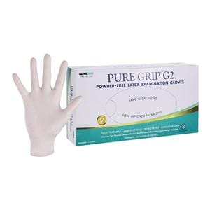 Pure Grip G2 Latex Exam Gloves Medium White Non-Sterile, 20 BX/CA