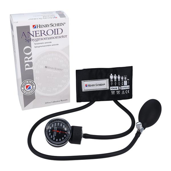 Henry Schein Prosphyg Aneroid Sphygmomanometer Size 9 Blk LF Arm Dial Display Ea, 20 EA/CA