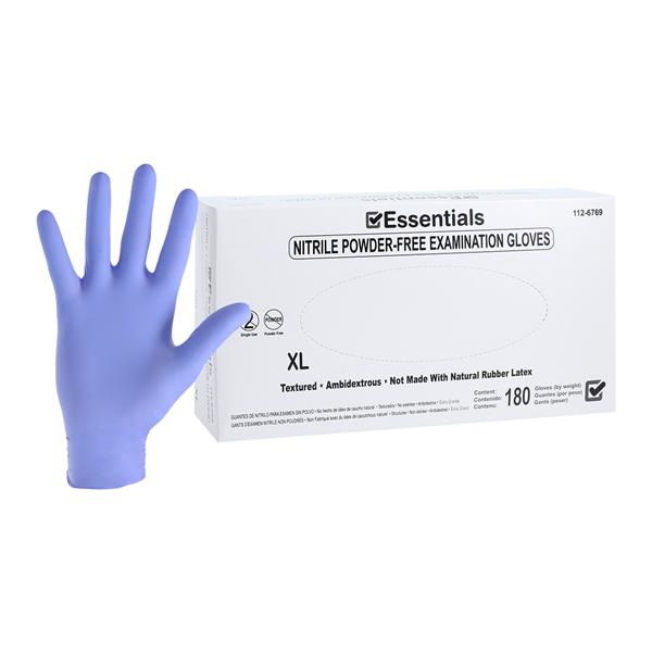 Essentials EDLP Nitrile Exam Gloves X-Large Periwinkle Non-Sterile