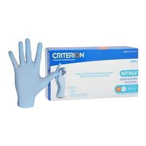 Criterion N300 Nitrile Exam Gloves X-Large Standard Ice Blue Non-Sterile