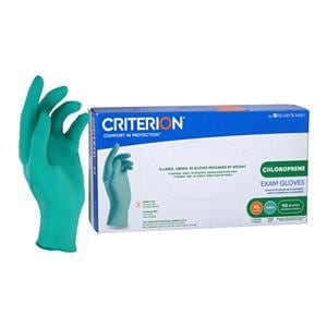 Criterion Chloroprene Exam Gloves X-Large Standard Green Non-Sterile